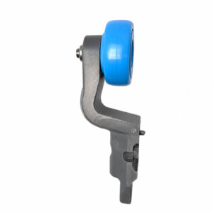 T track trolley half light blue bearing wheel for poultry processing line