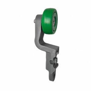 T track trolley half meyn green PW wheel bolt mounted for poultry processing line