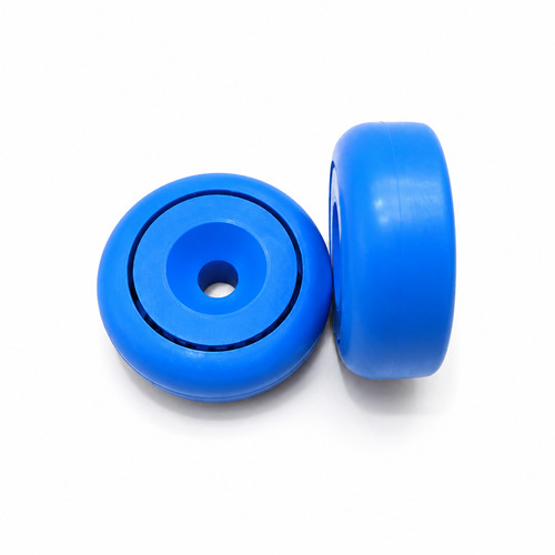 Tube track Plastic ball bearing wheel for poultry processing overhead conveyor
